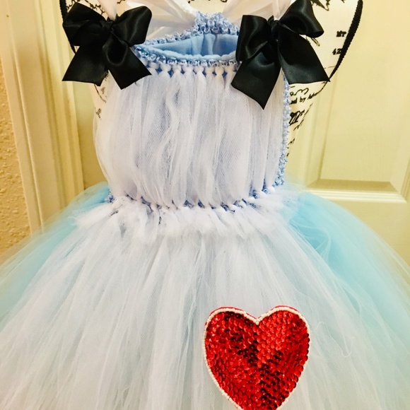 ALICE IN WONDERLAND couture tutu dress/costume - Picture 2 of 8